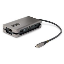 Image of StarTech USB-C Multiport Adapter - HDMI/VGA - 4K 60Hz - 3-Port USB Hub - 100W...