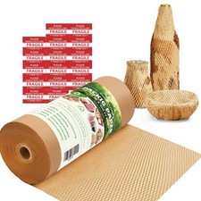 Honeycomb Packing , 12" x 400' Honeycomb Cushioning Wrap Roll for Moving Pack...