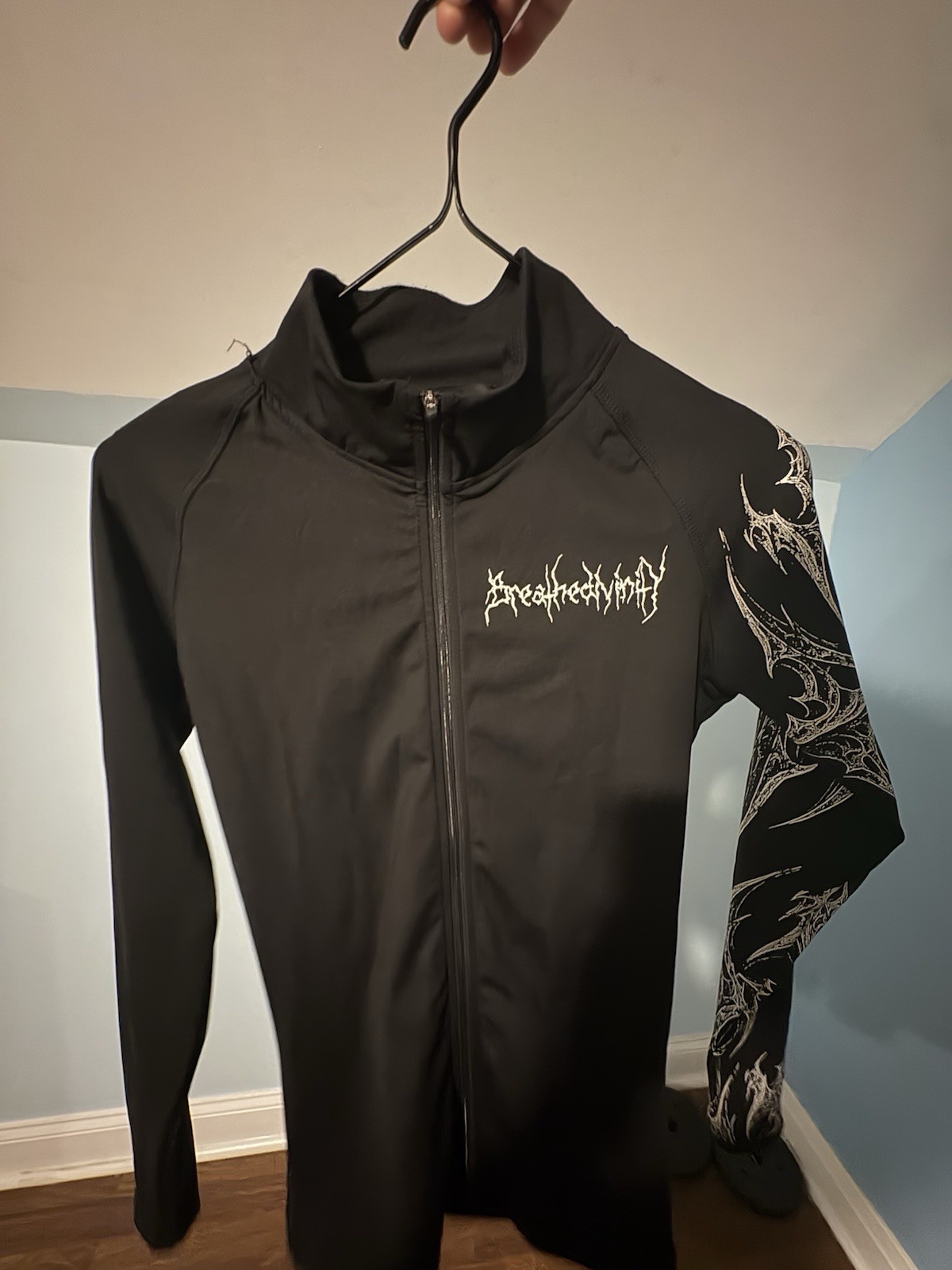 Breathe Divinity Void Tech Vampire Hunter Long Sleeve Shirt Zip-Up