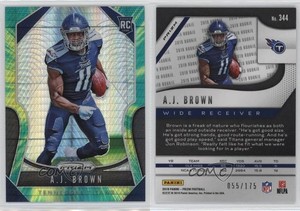 2019 Panini Prizm Rookies Hyper Prizm /175 AJ Brown #344 Rookie RC