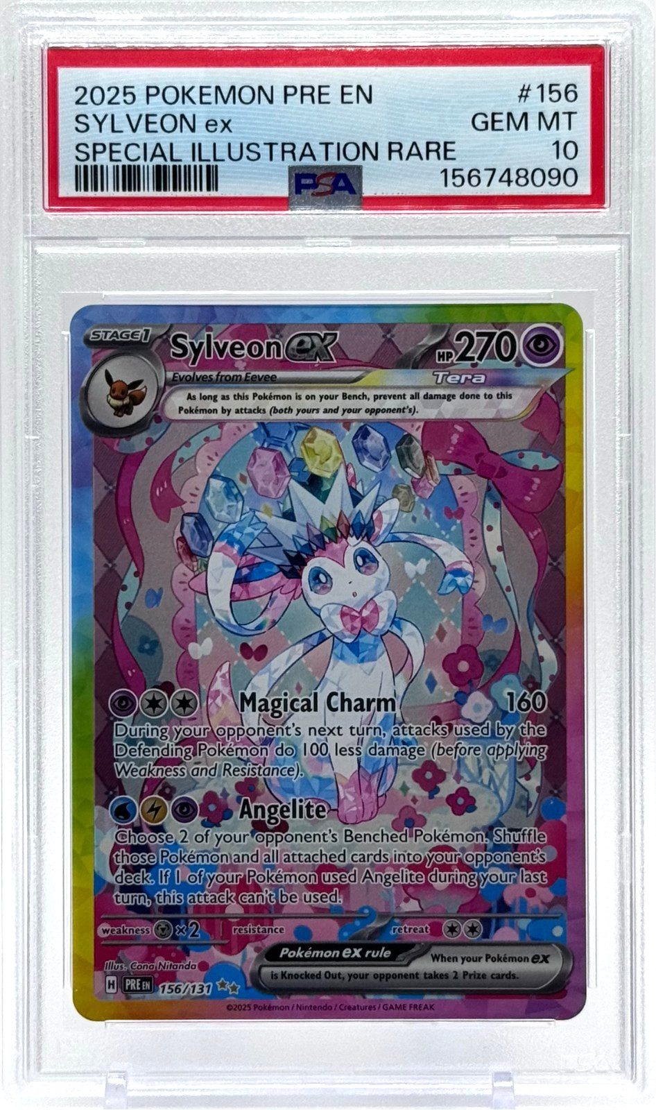 Sylveon ex 2025 Scarlet & Violet: Prismatic Evolutions #156/131