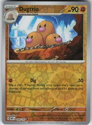 Dugtrio 104/197 Obsidian Flames Reverse Holo