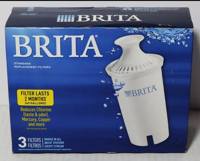 Brita Water Bottle Replacement Filters – 3 Pack, BPA Free – Reduces Chlorine Taste & Odor