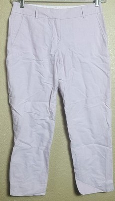 J. Crew Womens Pants sz 4 Pastel Pink Ankle Crop Office Business Casual Pants