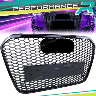Schwarz Wabengrill Kühlergrill Frontgrill für Audi A6 S6 C7 4G Limo Avant 11-14