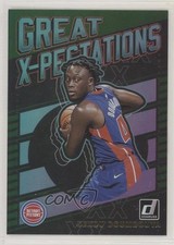 2019-20 Panini Donruss Great X-Pectations Green Flood Sekou Doumbouya #16 h2o