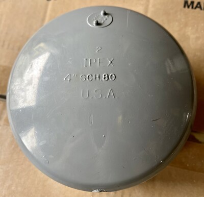 IPEX 4  Socket Cap Schedule 80 PVC