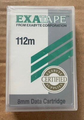 ExaByte ExaTape 112m 8mm Datenbandkassette 180093 Neu Versiegelt