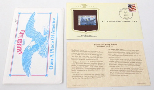 Boston Tea Party First Day Cover 2003 The America Issue Stamp FDOI 8c Stamp - Picture 2 of 4