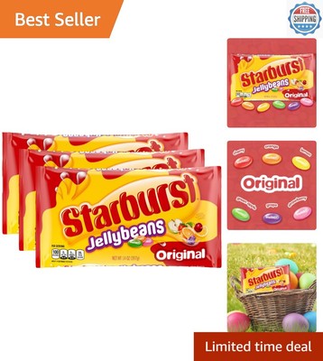 Easter Jelly Beans Chewy Candy 14 oz Pack of 3 - Fruity Assortment Delight