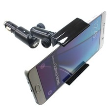 Charger Car Mount Holder DC Socket USB Port Cradle Swivel for SmartPhones
