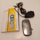 Vintage Sanyo SPC 2400 Sprint PCS Vision Cell Phone Flip Phone Powers Up + Guide