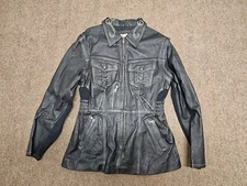 1995 Harley Davidson Leather Studded Riding Jacket  Large Removable Arms