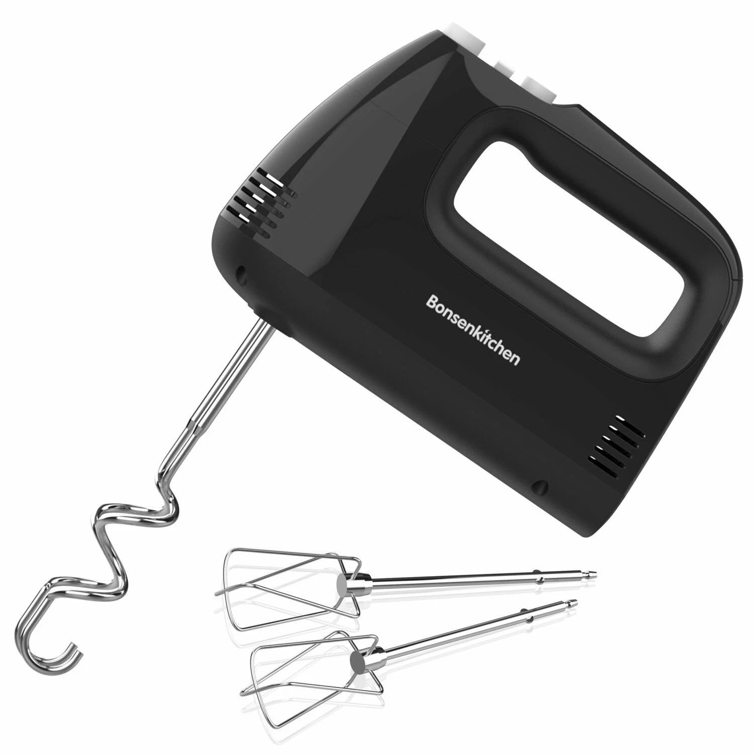 Bonsenkitchen Handheld Mixer with 4 Attachments with 5 Speed 250W Turbo HM3901
Opens in a new window