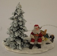 Winterszene Mit Led Beleuchtung Nikolaus Und Tannenbaum Weihnachten Wurm (55458)