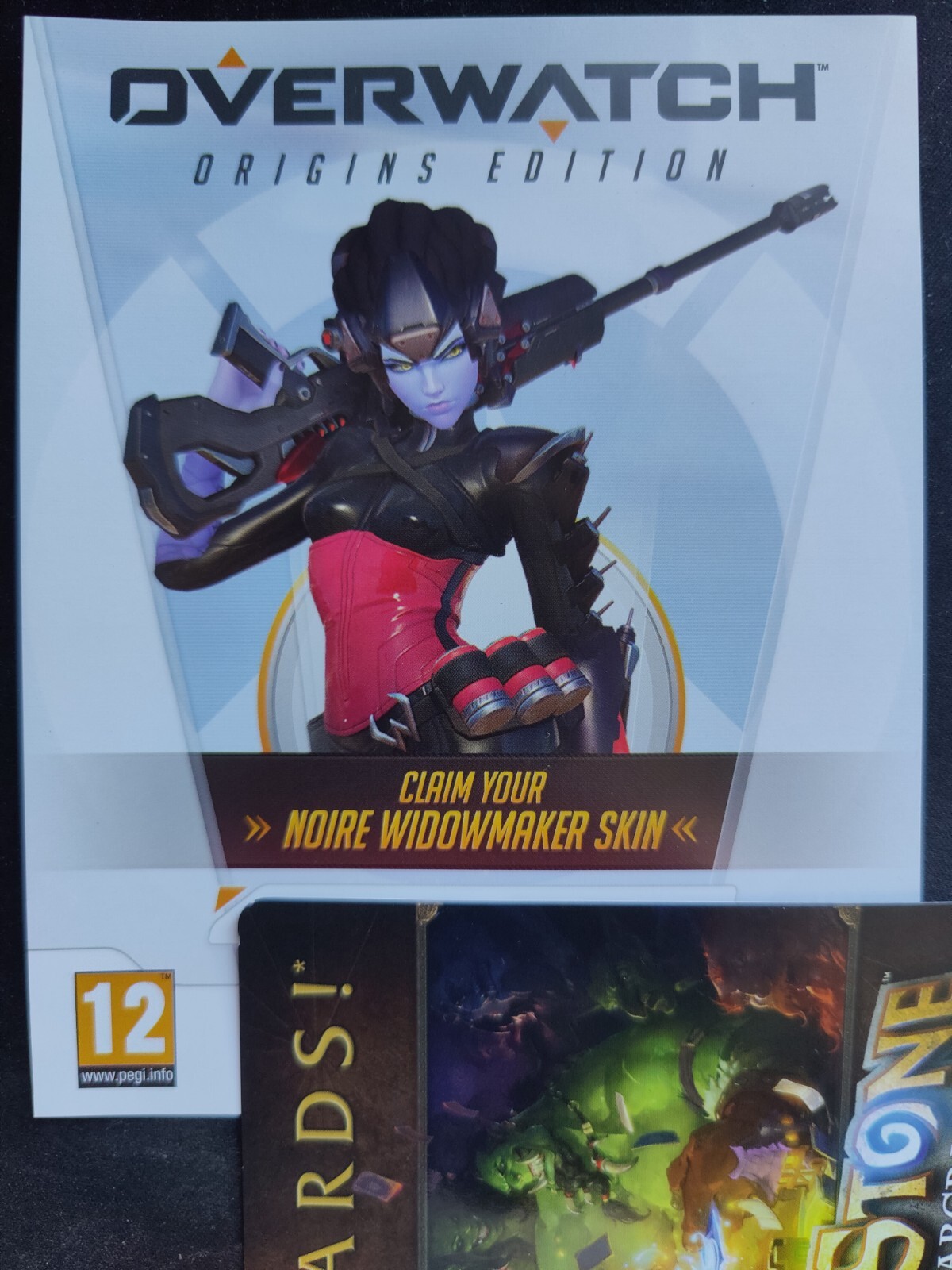 Overwatch Widowmaker Noire Legendary Pre-order Bonus Skin PC Key Code Card
