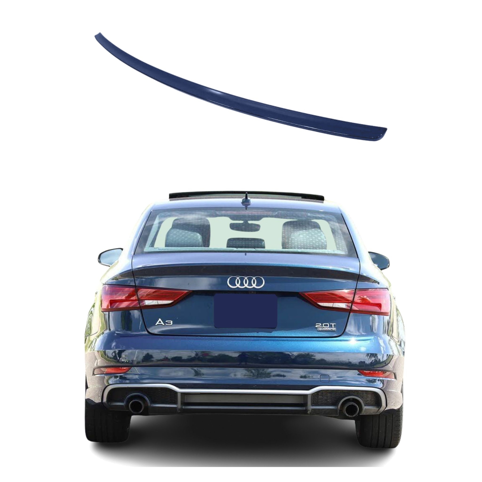 Frontspoiler Lippe Für Audi A3 8Y 2020-2024 - 2.5m TPVC Gummi | Selbstklebend & Kratzfest | Einfache Montage