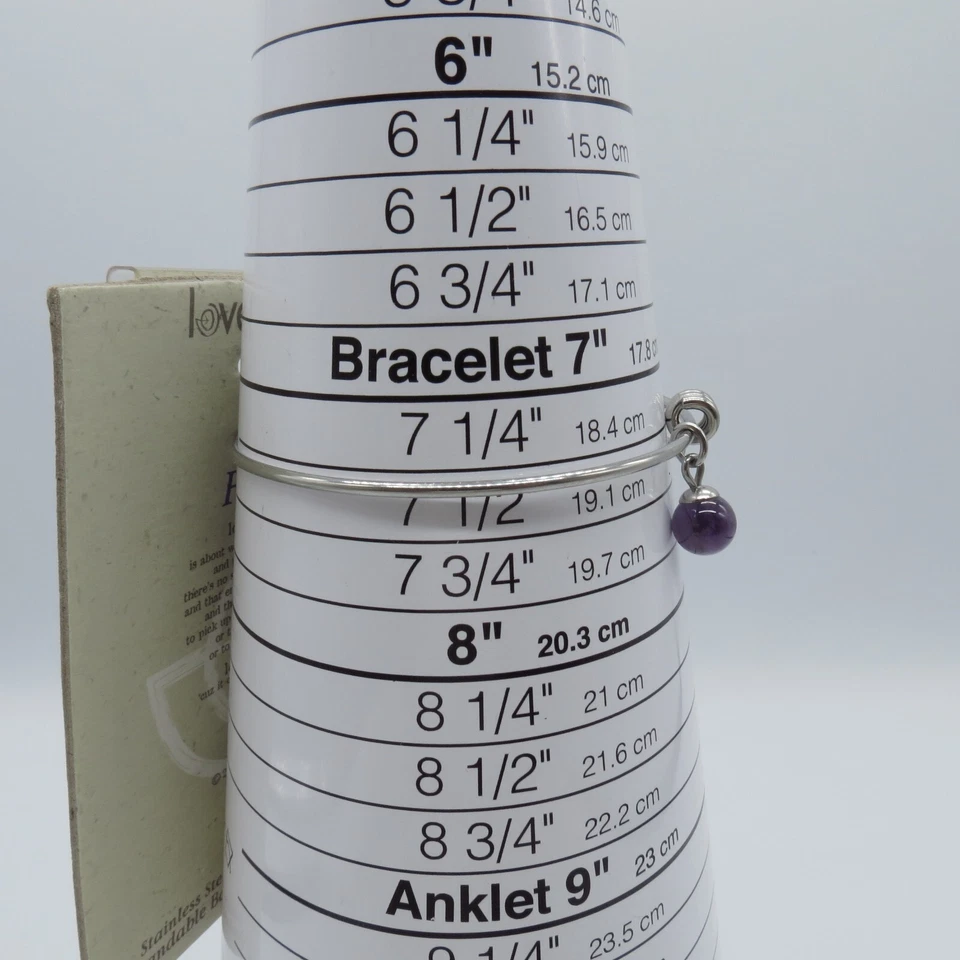 Angle Wing Charms Expandable Bracelet Silver Tone New Old Stock 7.5" - Image 3 of 4