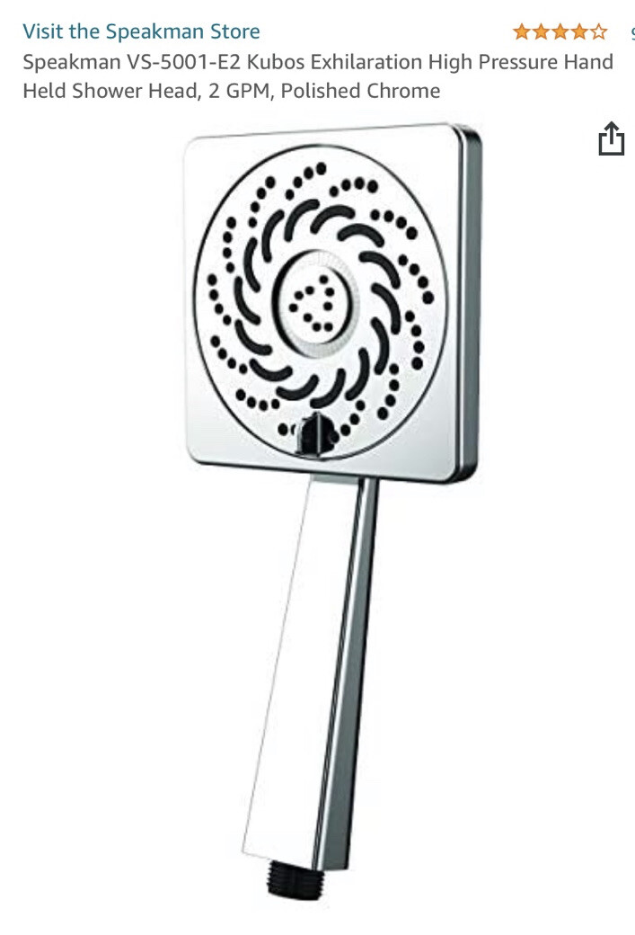 Speakman VS-5001-E2 Kubos Exhilaration High Pressure Hand He