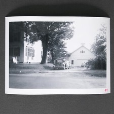 REO 25 Coupe Parked in Guest House Driveway, Colchester Conn, 1950 Photo