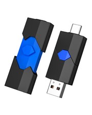 USB 2.0 32GB Retractable USB Type-C 2 in 1 Drive For iPhone 15 Android PC Laptop