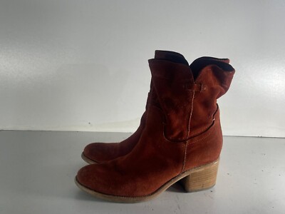 Alberto Fermani Ladies Shoes Size 3(36) Used Burnt Orange Suede