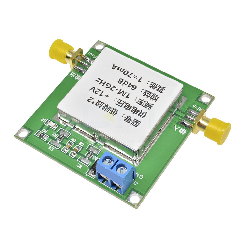 LNA 0.12GHz Gain 64dB RF Broadband Amplifier Board Low Noise DC 12V eBay