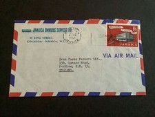 Jamaica To England 1962 Air Mail Stamp Cover R40790