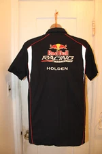 RED BULL Racing Australia Holden V8 Supercars 2014 Button Up Shirt Medium
