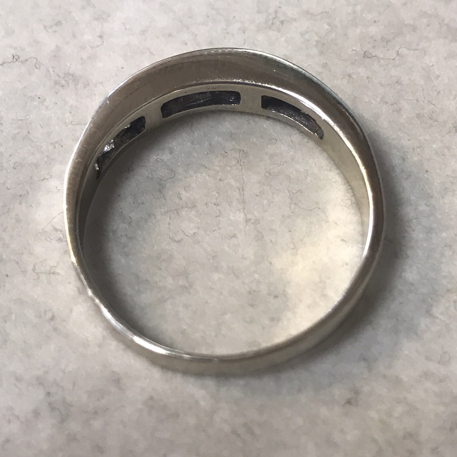 14k White Gold 1.00ct Princess Cut Diamond Band (N71) eBay