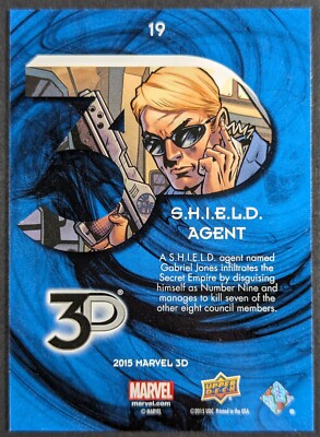 Shield Agent 2015 Marvel 3D Upper Deck Card #19 (NM) | eBay