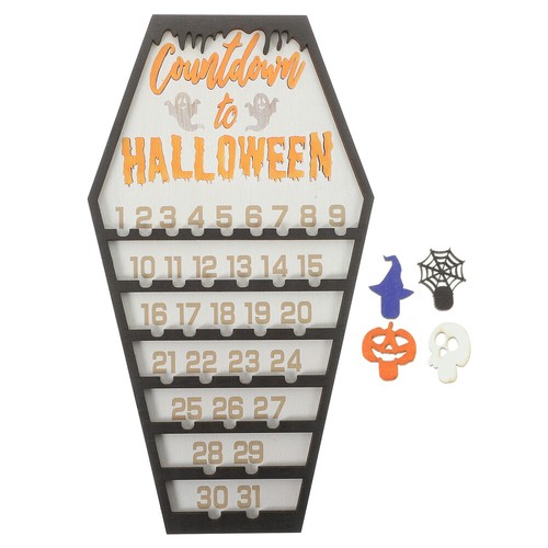 3 Stück Halloween-Adventskalender- , hölzerner Sarg-Adventskalender, - Bild 7 von 12