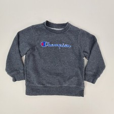 Champion Sweater Boys 5 Gray Sweatshirt Pullover Comfort Casual Youth Kids