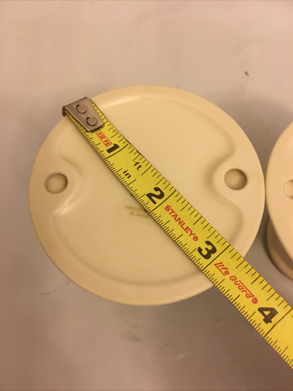 LENOX IVORY CHINA ROSE BLOSSOM CANDLE HOLDER 3&rdquo; TALL
