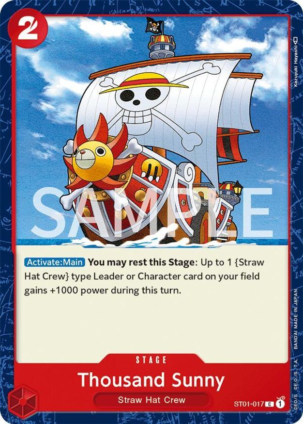 One Piece Thousand Sunny (Revision) (ST01-017/33) Revision Pack Cards NM