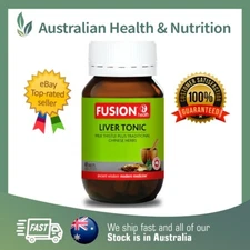 FUSION HEALTH LIVER TONIC 60T // DETOXIFY YOUR LIVER + FREE SAME DAY SHIPPING