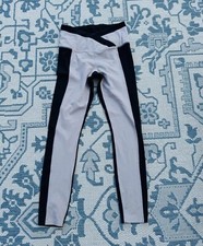 Athleta Chroma Tight in Powervita, Black/ Quail Beige SIZE XS