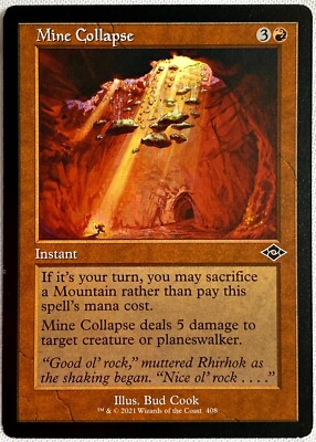 MTG Mine Collapse 408 Retro Frame Modern Horizons 2 MTG Card 