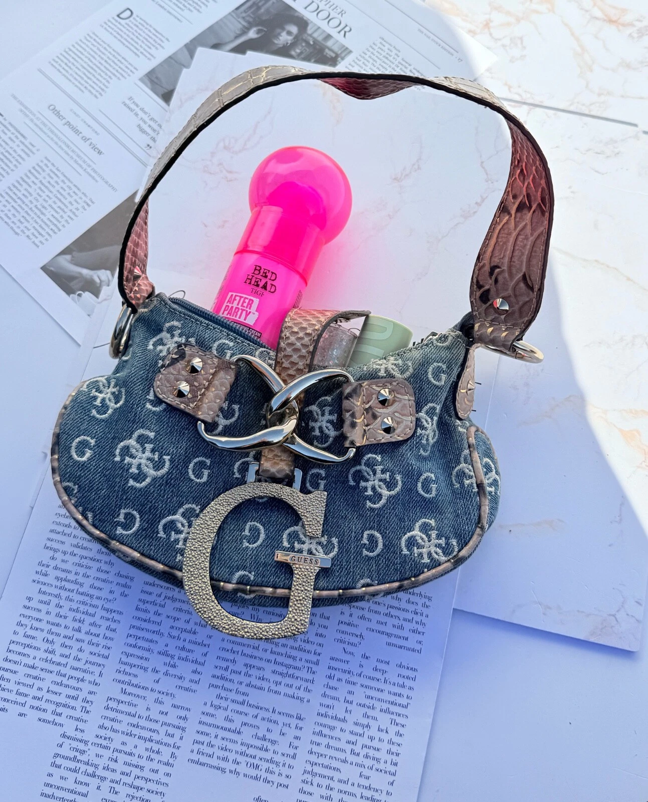 Guess Mini bag borsa vintage borsa denim