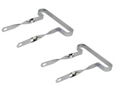 2 VINTAGE LOWRIDER BICYCLE FLAT TWISTED CHROME BUMBER 12" LOWRIDER BICYCLES.