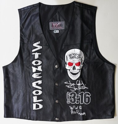 Stone Cold Steve Austin Signed Official 2000 WWF 3:16 Vest BAS COA