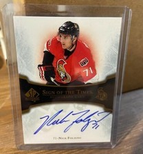 2007-08 SP Authentic Sign of the Times #STNF Nick Foligno