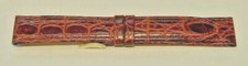 New BROWN Crocodile Grain ACCUTRON Strap w/Signed Buckle