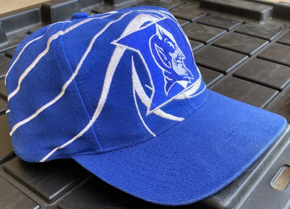 Vintage 90s Duke Blue Devils Drew Pearson Swirl Snapback Hat Cap