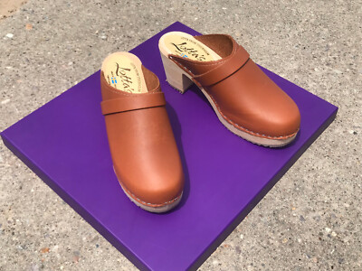Lotta from Stockholm - High Heel Clogs - Tan - Women's 8.5/39 