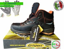 SCARPA CALZATURE LAVORO ANTINFORTUNISTICA GRISPORT 72003 VIBRAM + GUANTI LAVORO