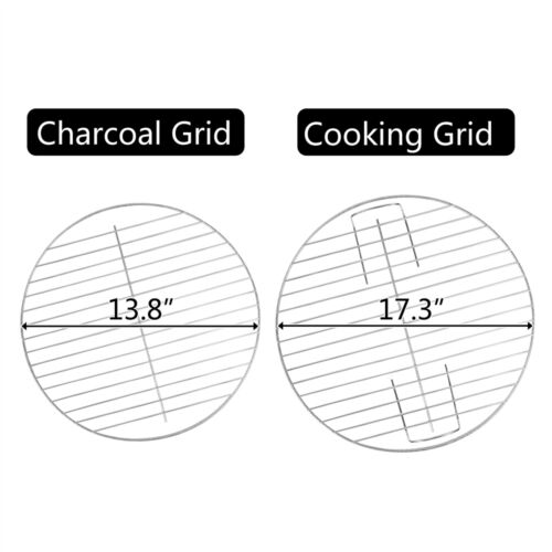 BBQ Charcoal Grill Barbecue Stove Trolley Portable Home Outdoor Yard Cooker US - Picture 10 of 10