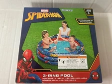 Marvel Spiderman Pool Ages 2+ 48” X 48” Bestway New In Box 3-ring Pool Toddlers