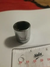 Snap-On Tools FS281 7/8in. 6-pt 3/8-Drive SAE Shallow Chrome Socket USA