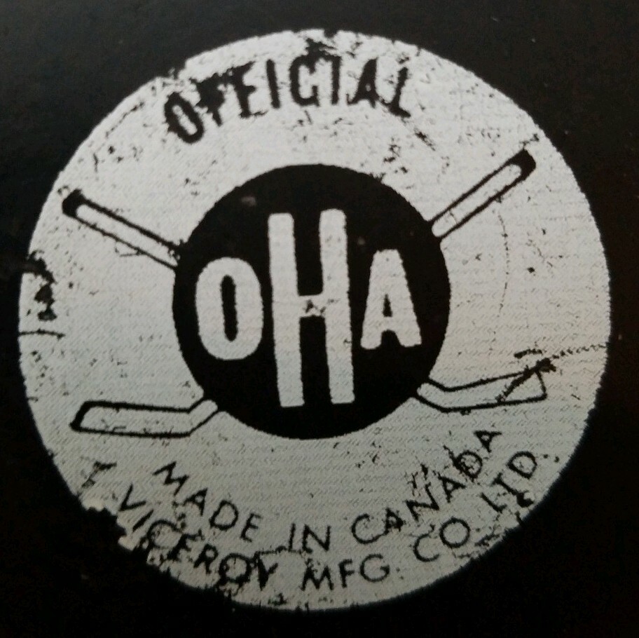 GUELPH PLATERS OHA VINTAGE VICEROY MFG. CO LTD OFFICIAL GAME PUCK RARE
